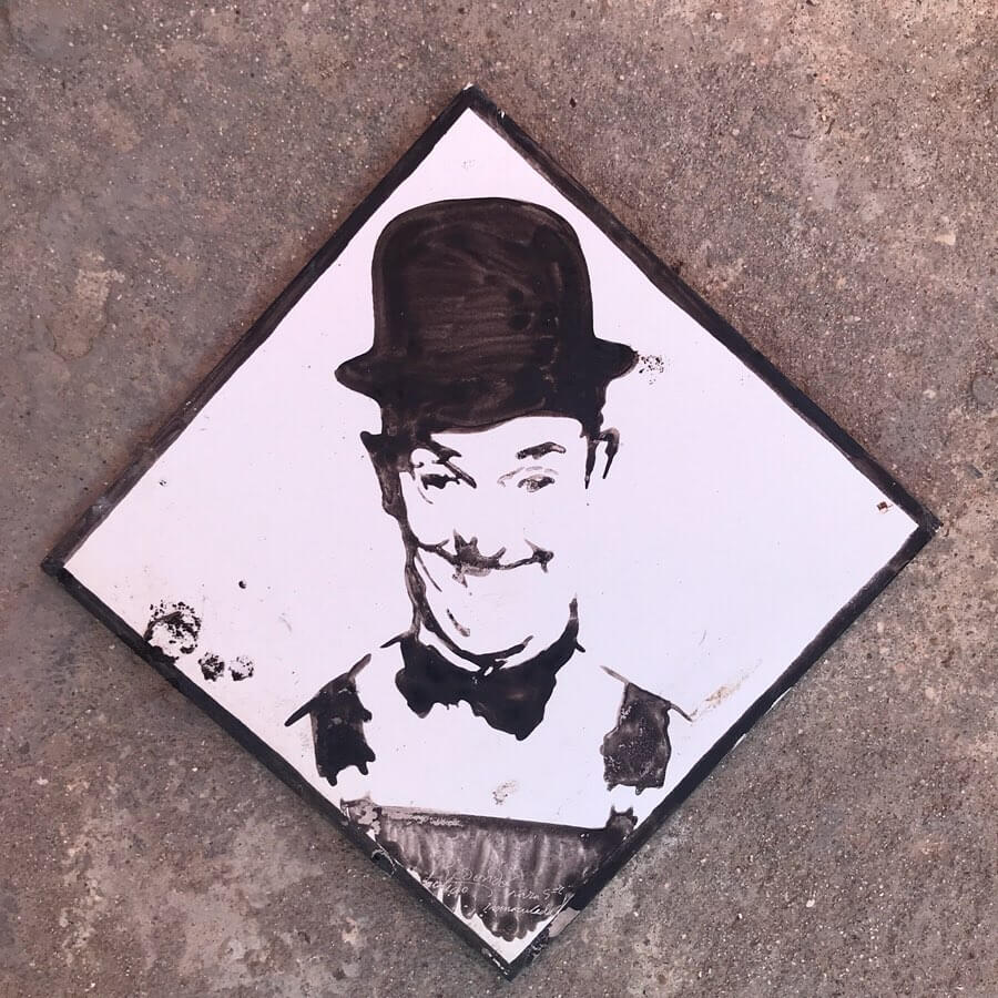 Stan Laurel ceramica